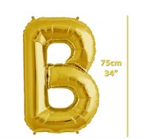 Folyo Harf B Gold Balon 34 İnç